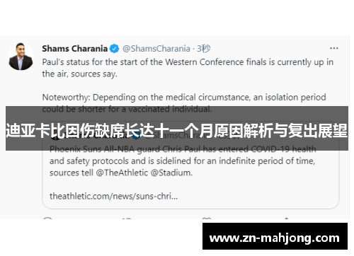 迪亚卡比因伤缺席长达十一个月原因解析与复出展望